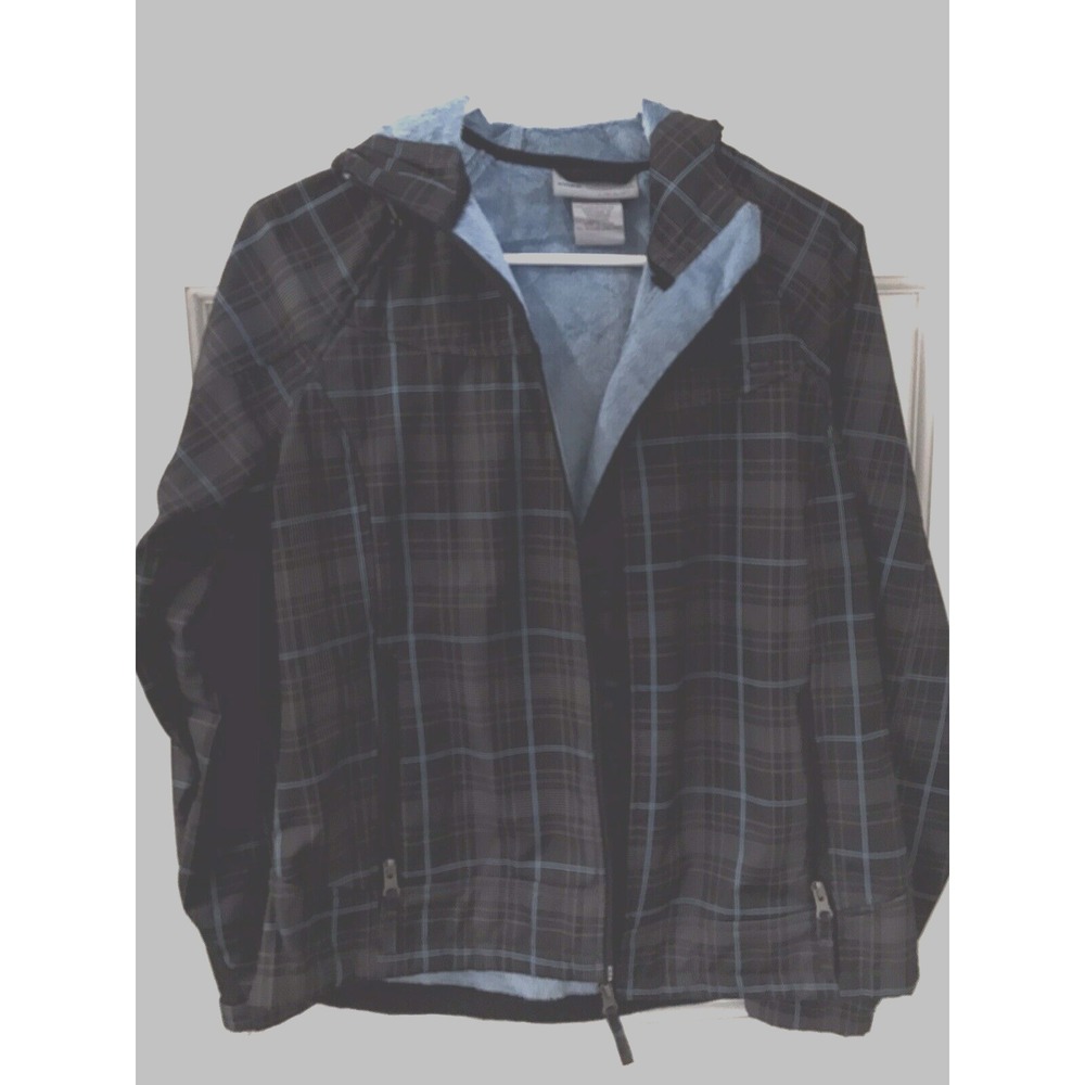Y2K free country plaid light weight jacket womens Medium